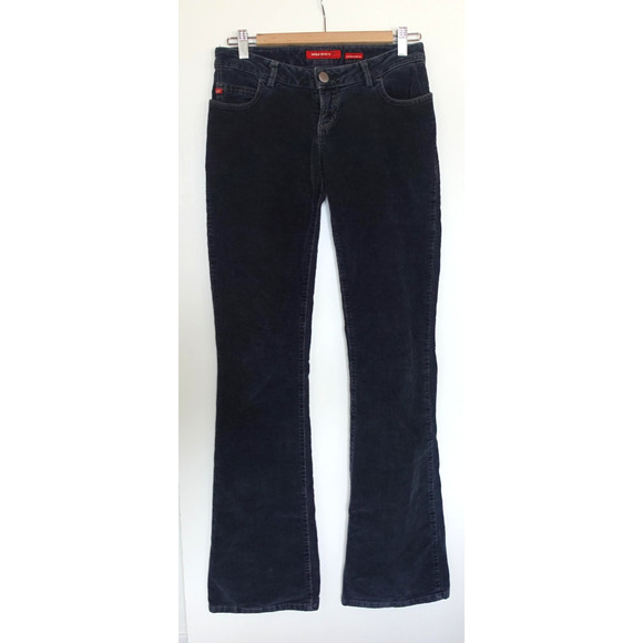 Vintage Miss Sixty Jeans Womens 27 Gray Corduroy Extra Low TY Bootcut Italy Y2K - Picture 1 of 13